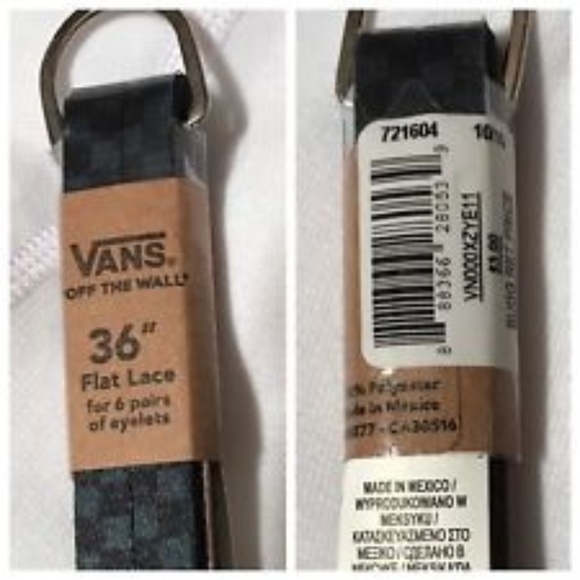 vans flat laces